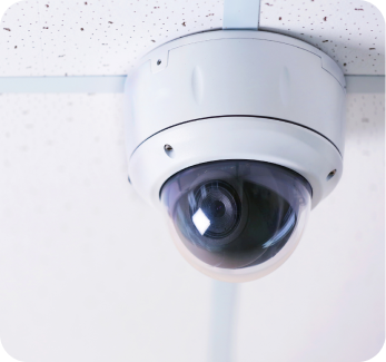 Ceiling-mounted security camera