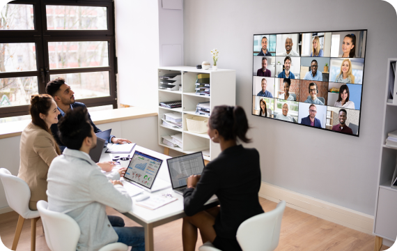 Office video conference and collaboration space