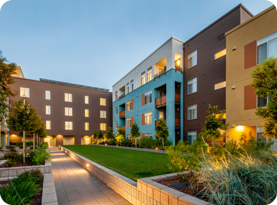 A contemporary multi-unit residential property